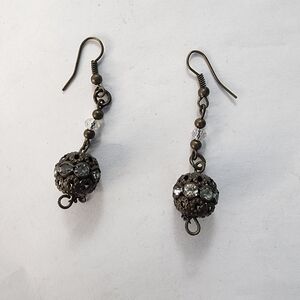 Vintage Inspired Bronze Dangle Earrings